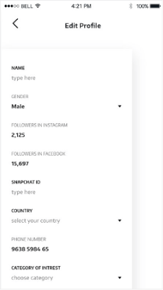 Edit Update Profile