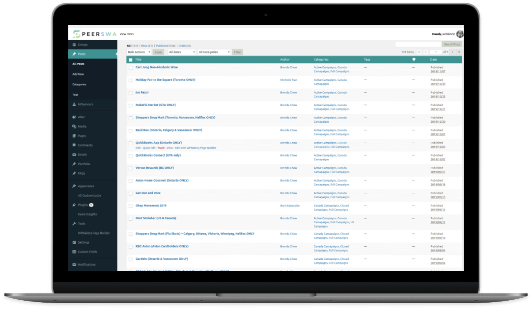Manage Campaigns