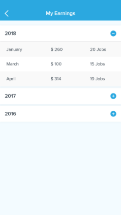 My Earning App Screen