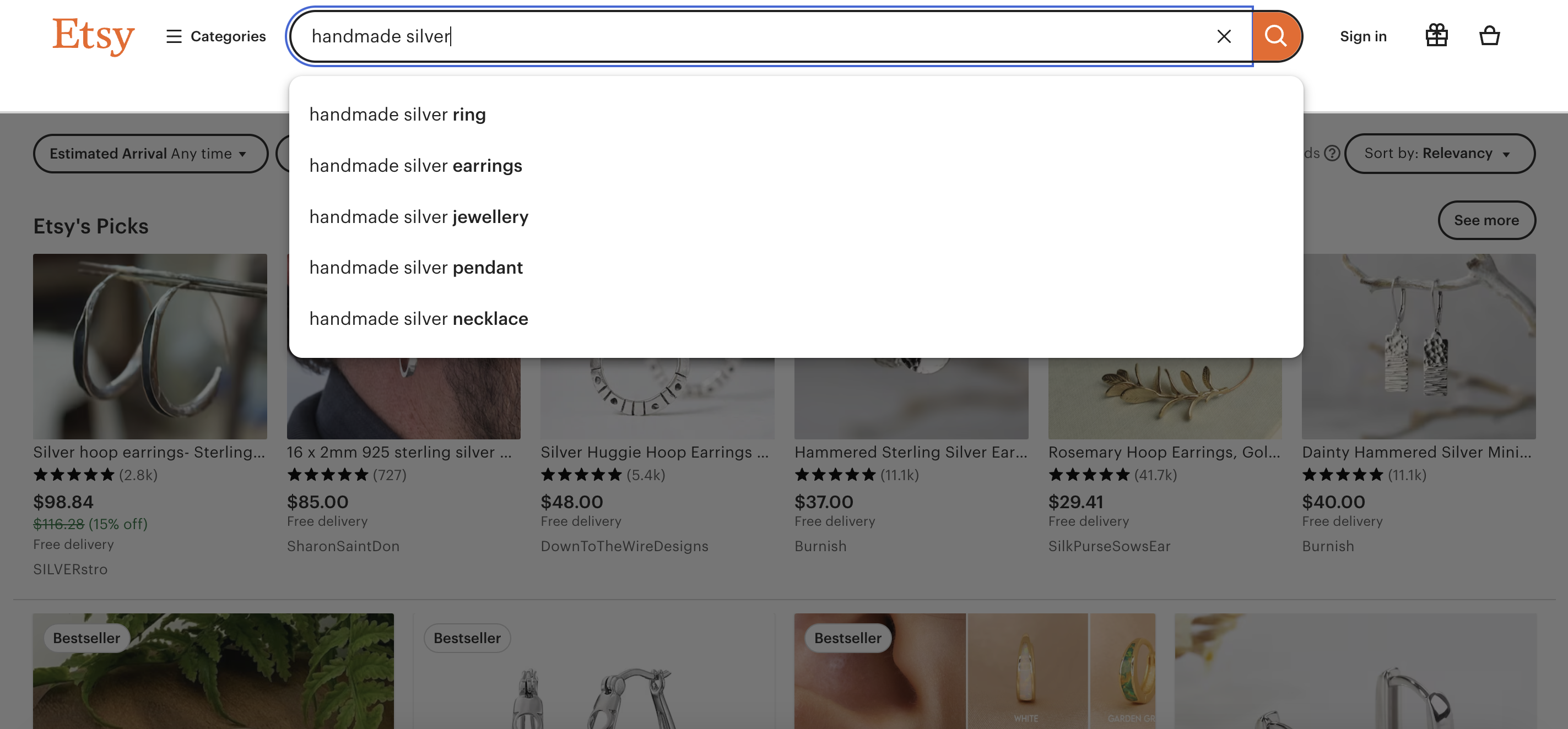 Extracting Long-Tail Keywords Using the Etsy Search Bar