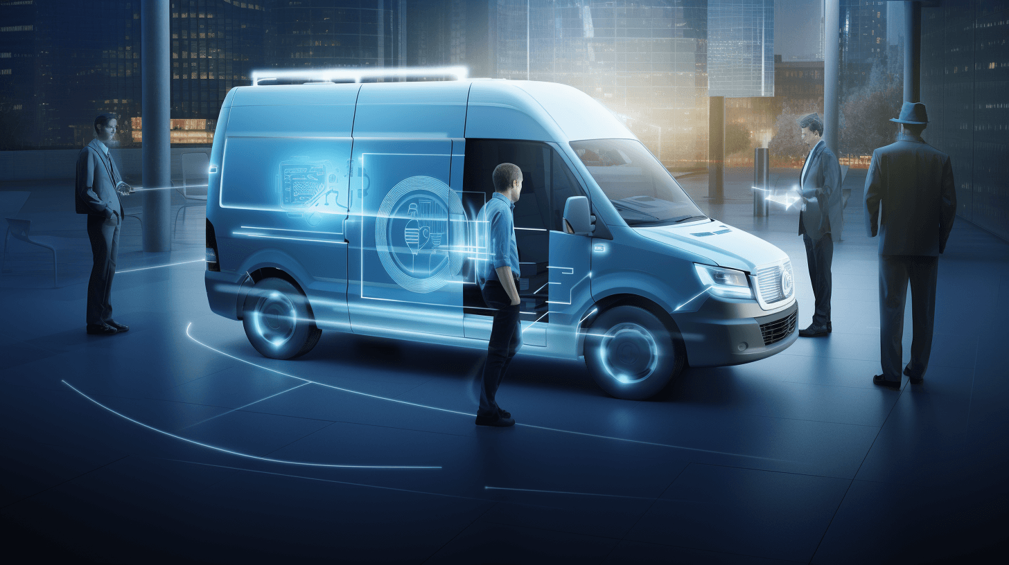 a van with high tech security systems 