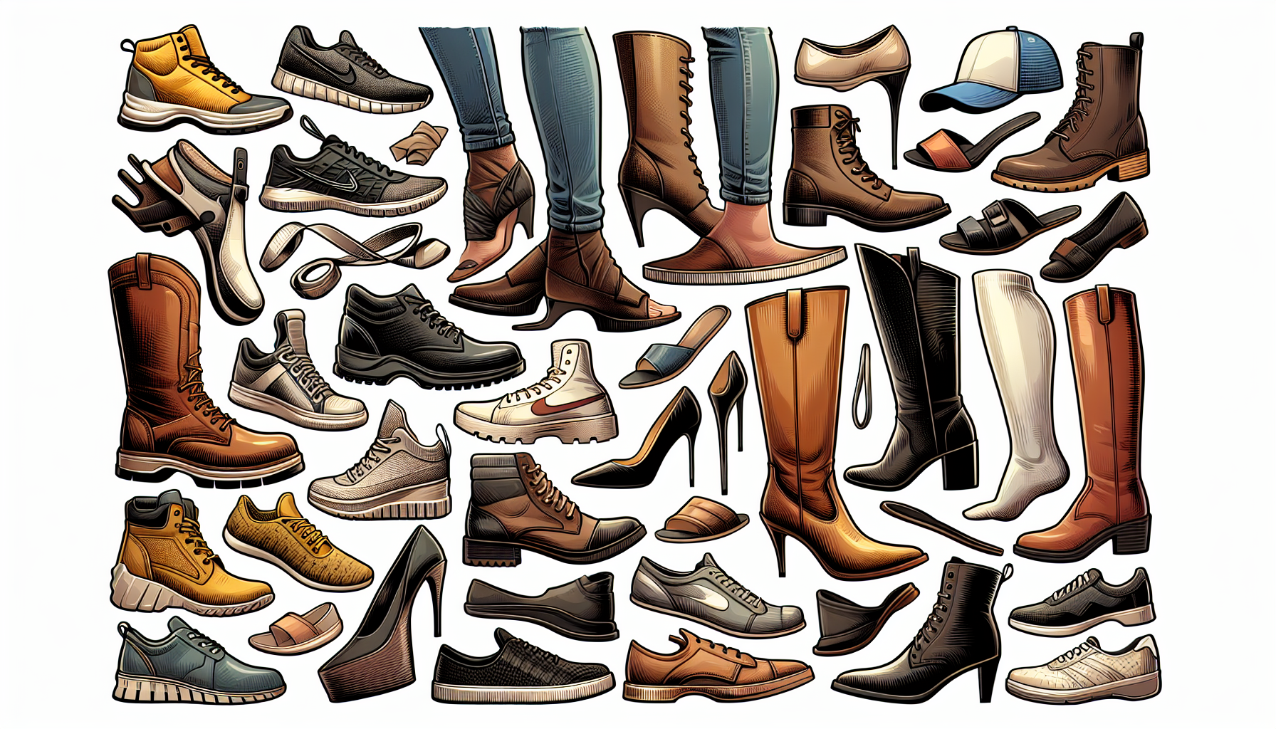 all types of shoes and boots