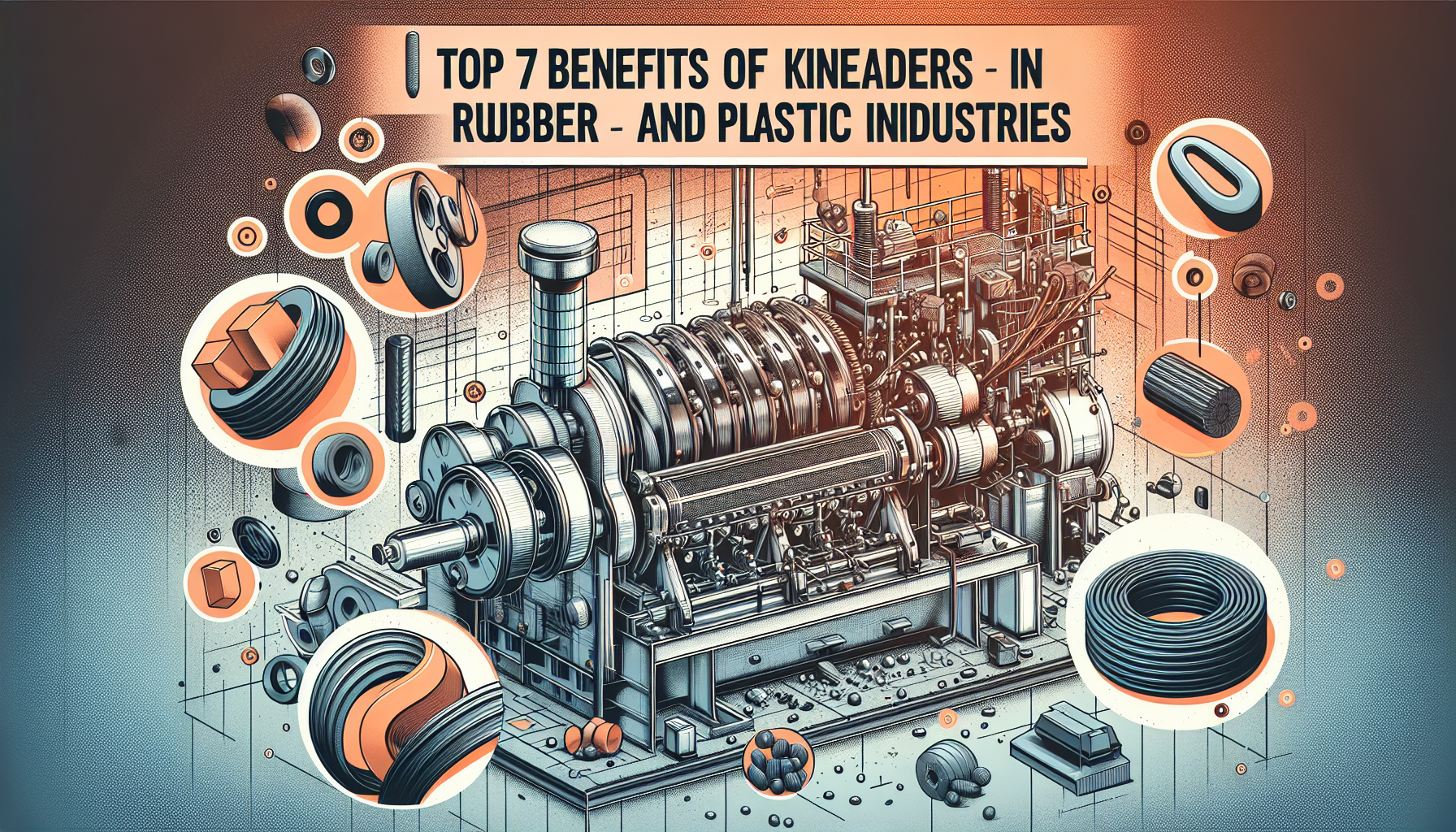 Kneaders in rubber and plastic industries