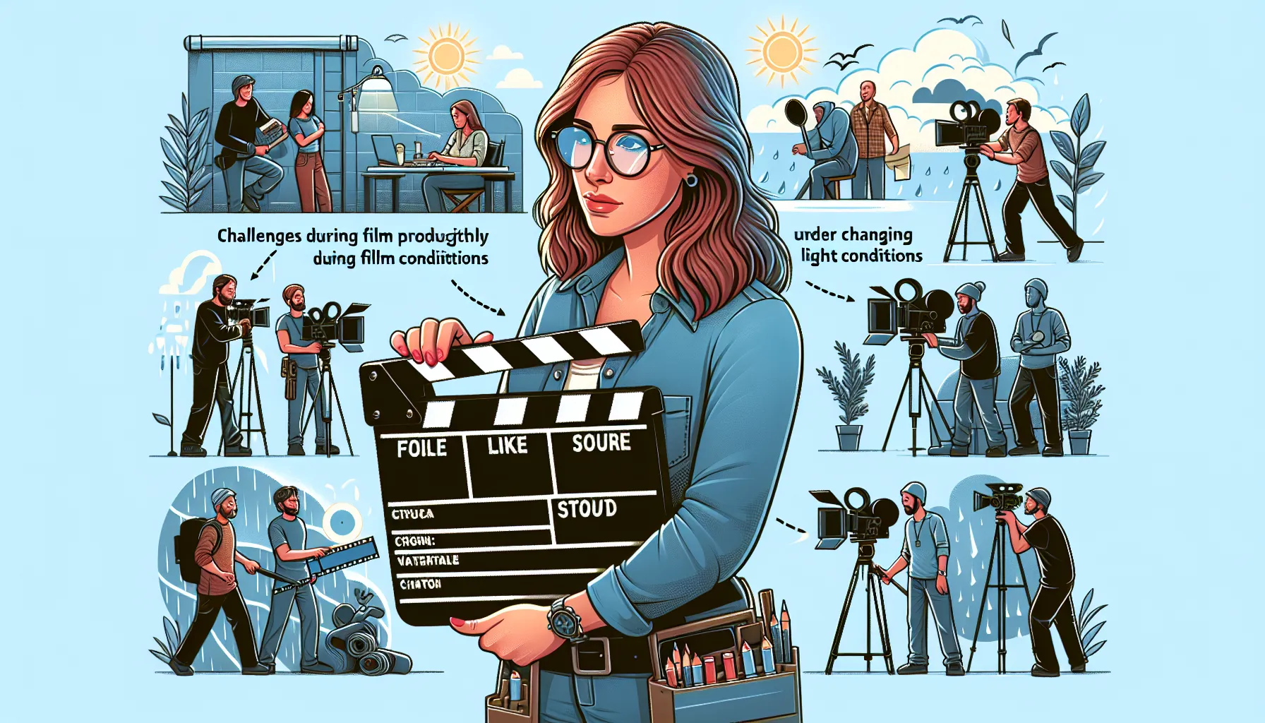 Herausforderungen bei Filmproduktionen - attraktiv - frau - realistisch