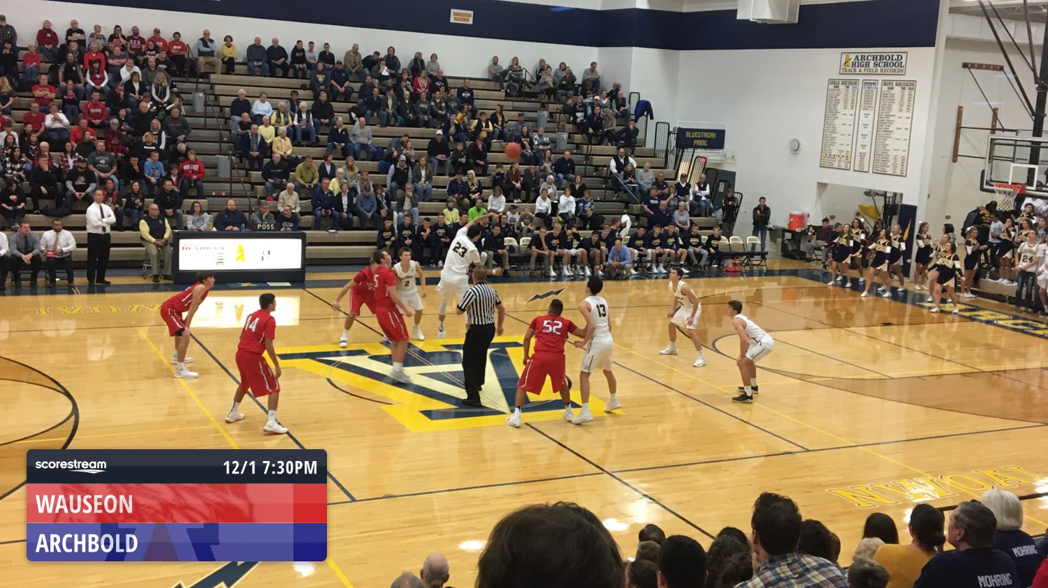The Archbold Blue Streaks defeat the Wauseon Indians 56 to 50 ScoreStream