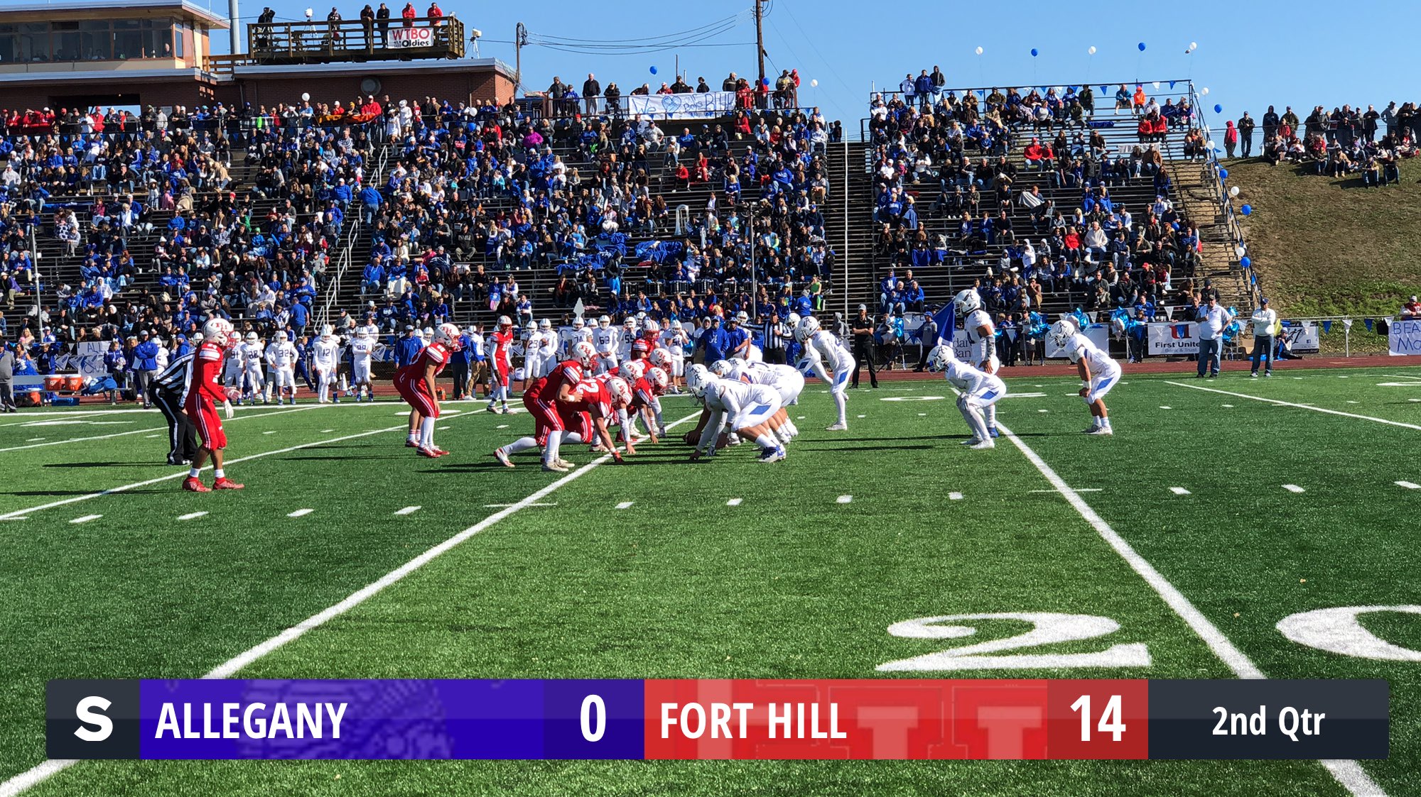 The Fort Hill Sentinels defeat the Allegany Campers 38 to 14 ScoreStream