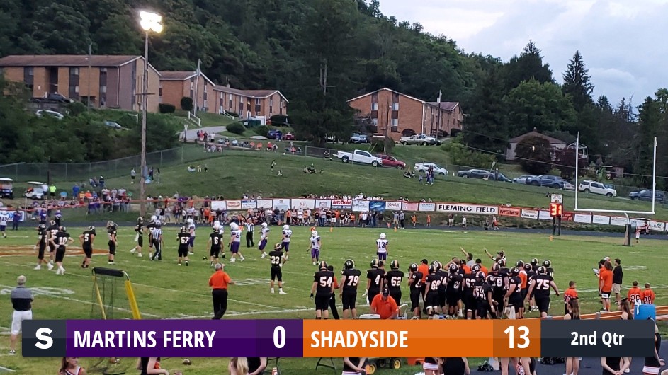 The Shadyside Tigers defeat the Martins Ferry Purple Riders 33 to 7