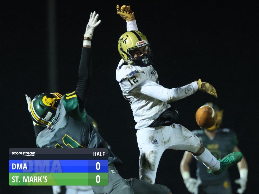 The Saint Mark's Spartans defeat the Delaware Military Seahawks 7 to 0