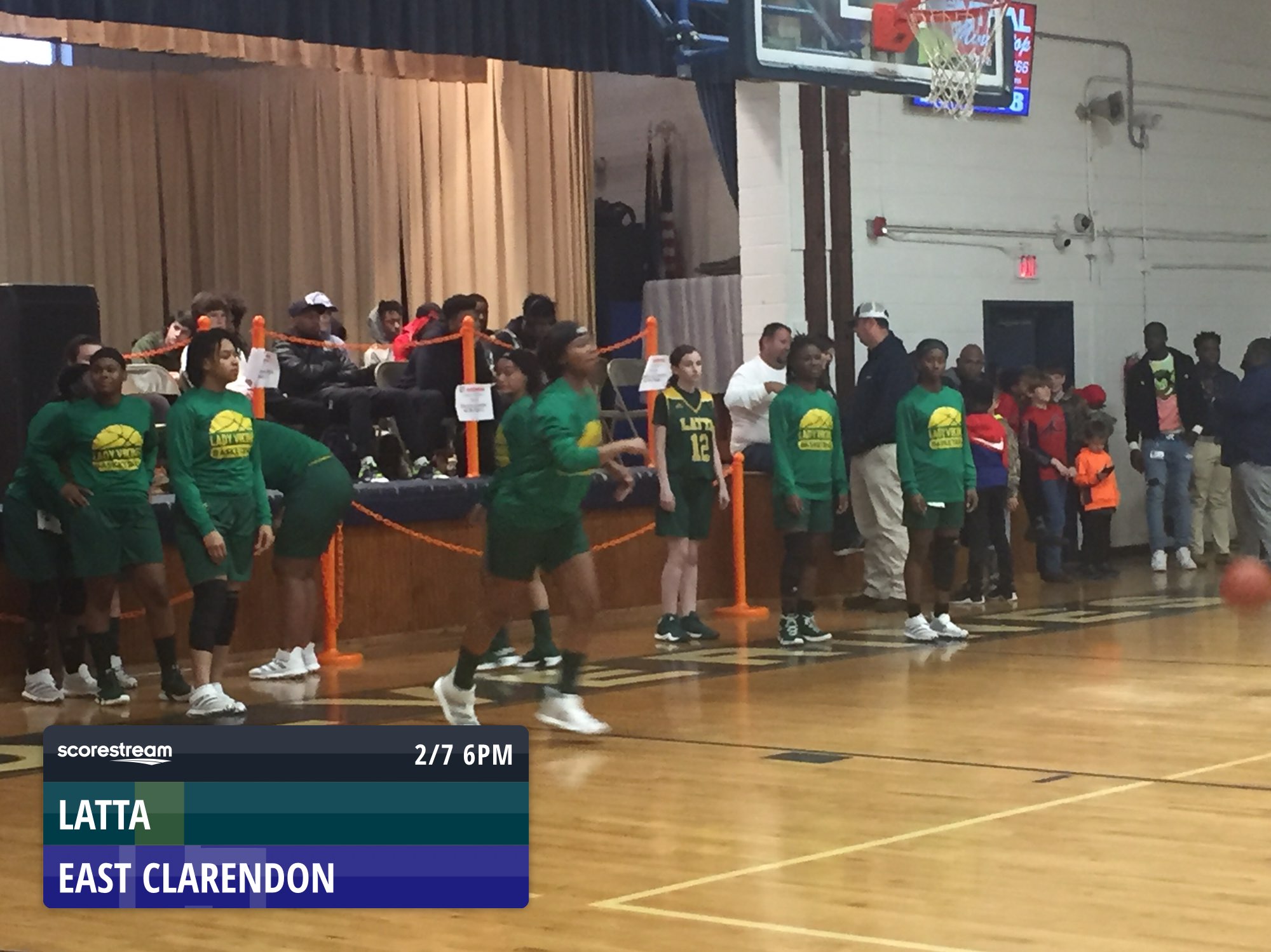 The East Clarendon Wolverines defeat the Latta Vikings 56 to 51