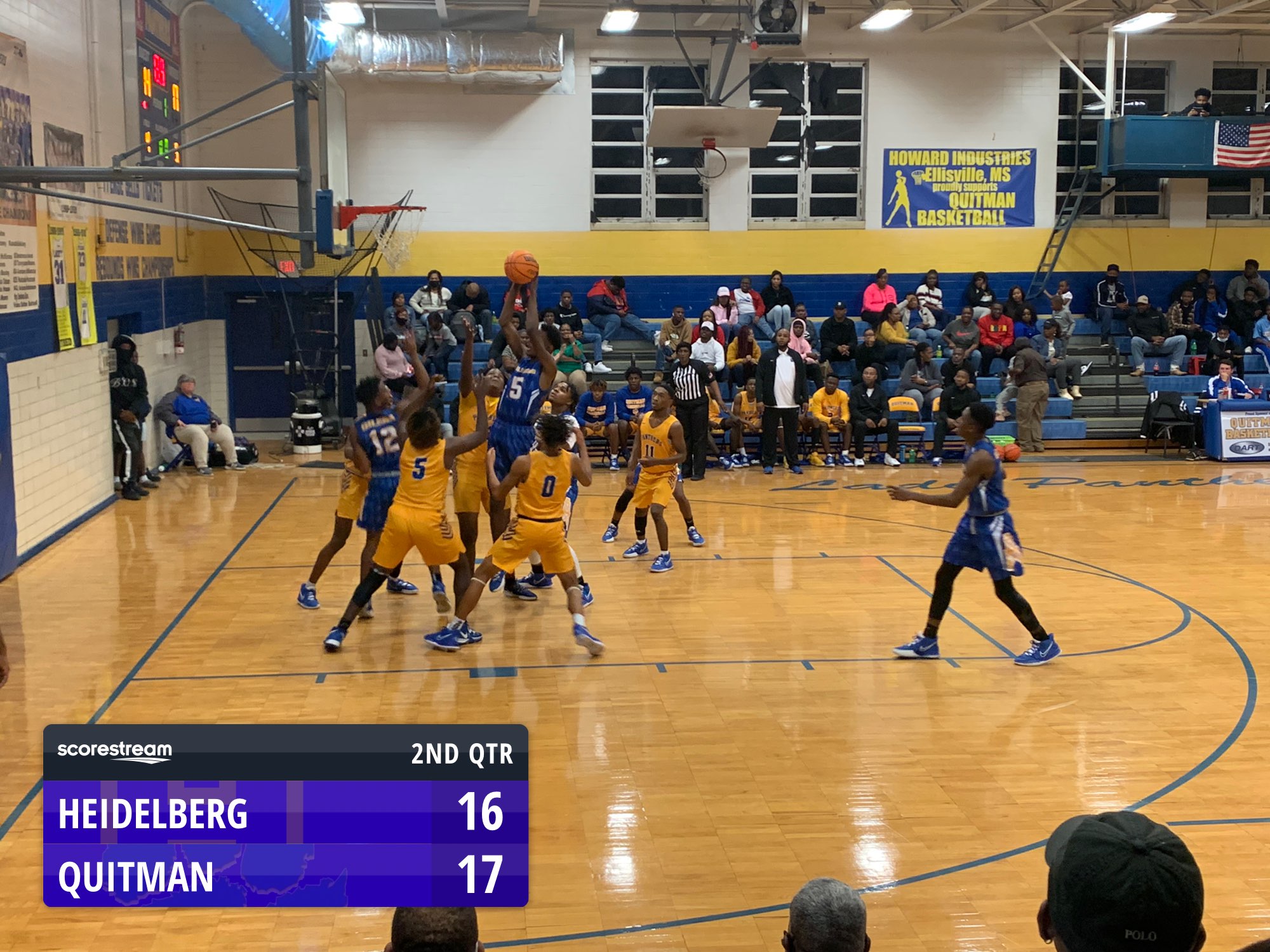 The Quitman Panthers defeat the Heidelberg Oilers 83 to 58 ScoreStream