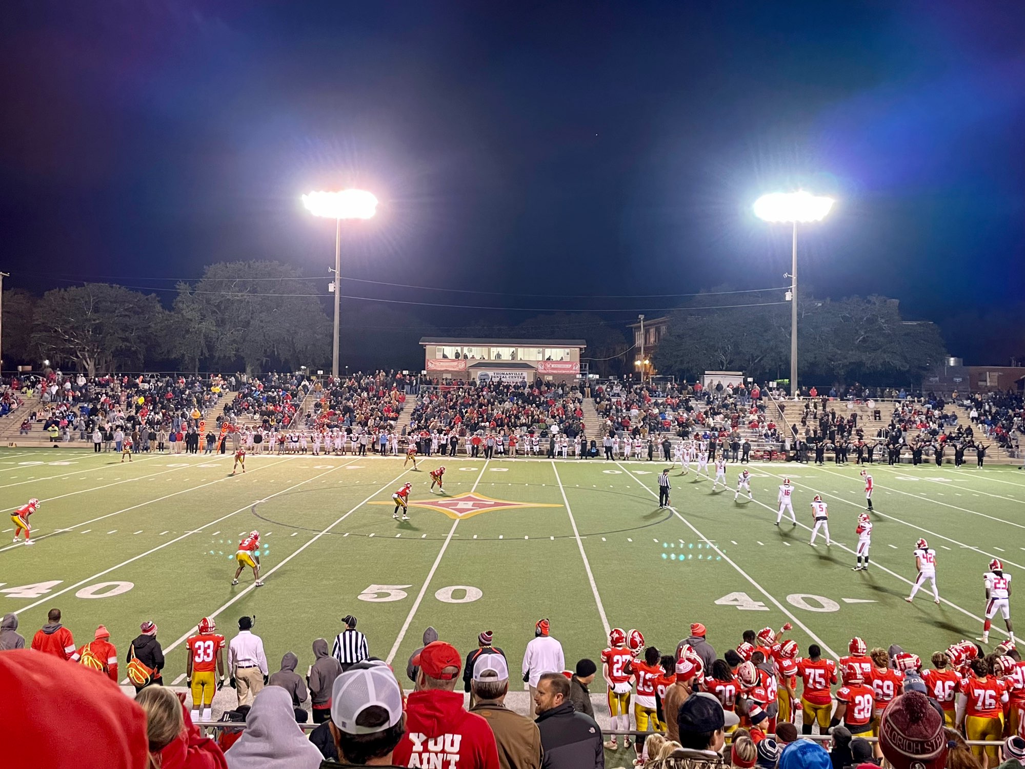 The Thomasville Bulldogs defeat the Rabun County Wildcats 49 to 24