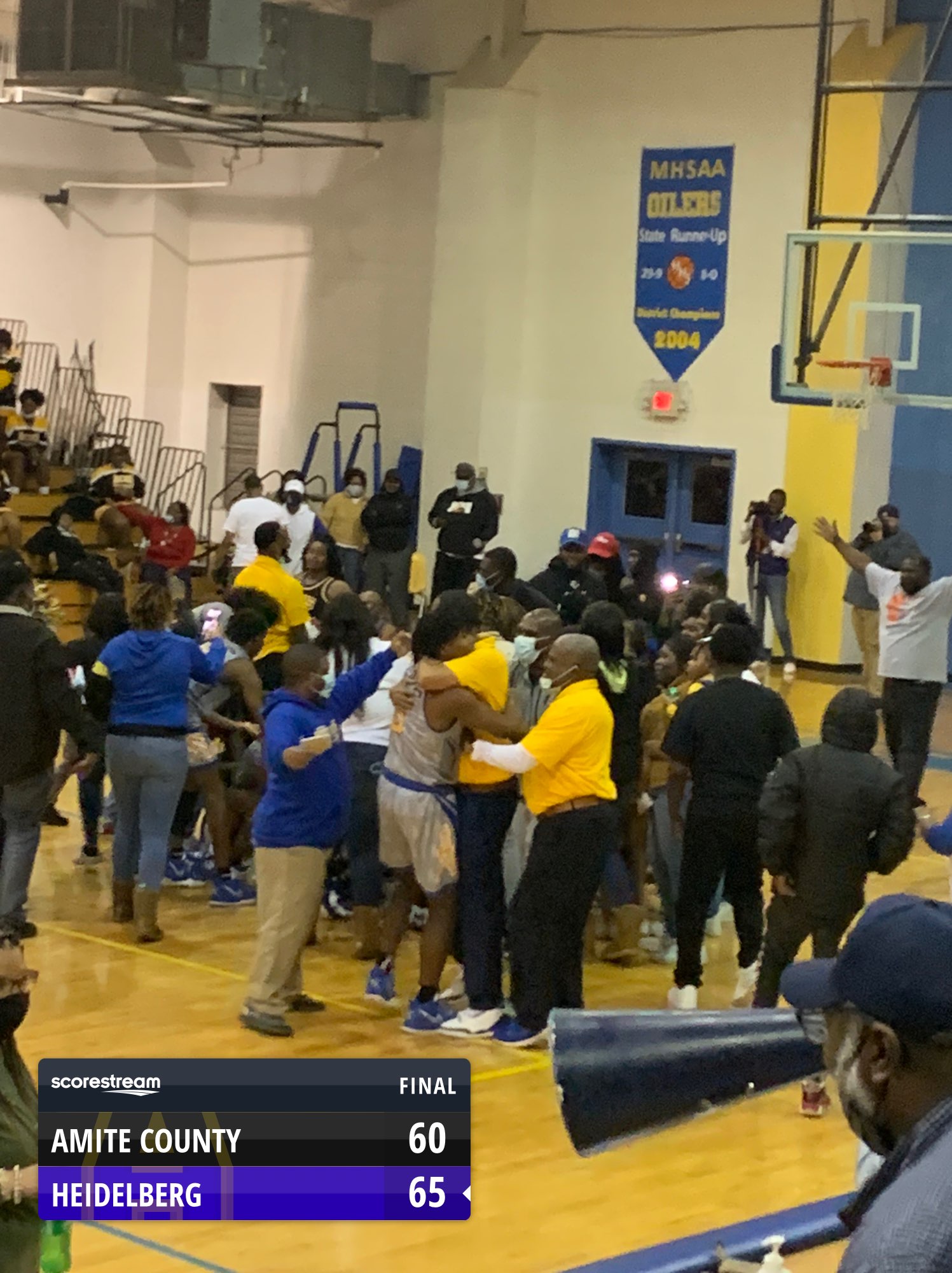 The Heidelberg Oilers defeat the Amite County Trojans 65 to 60