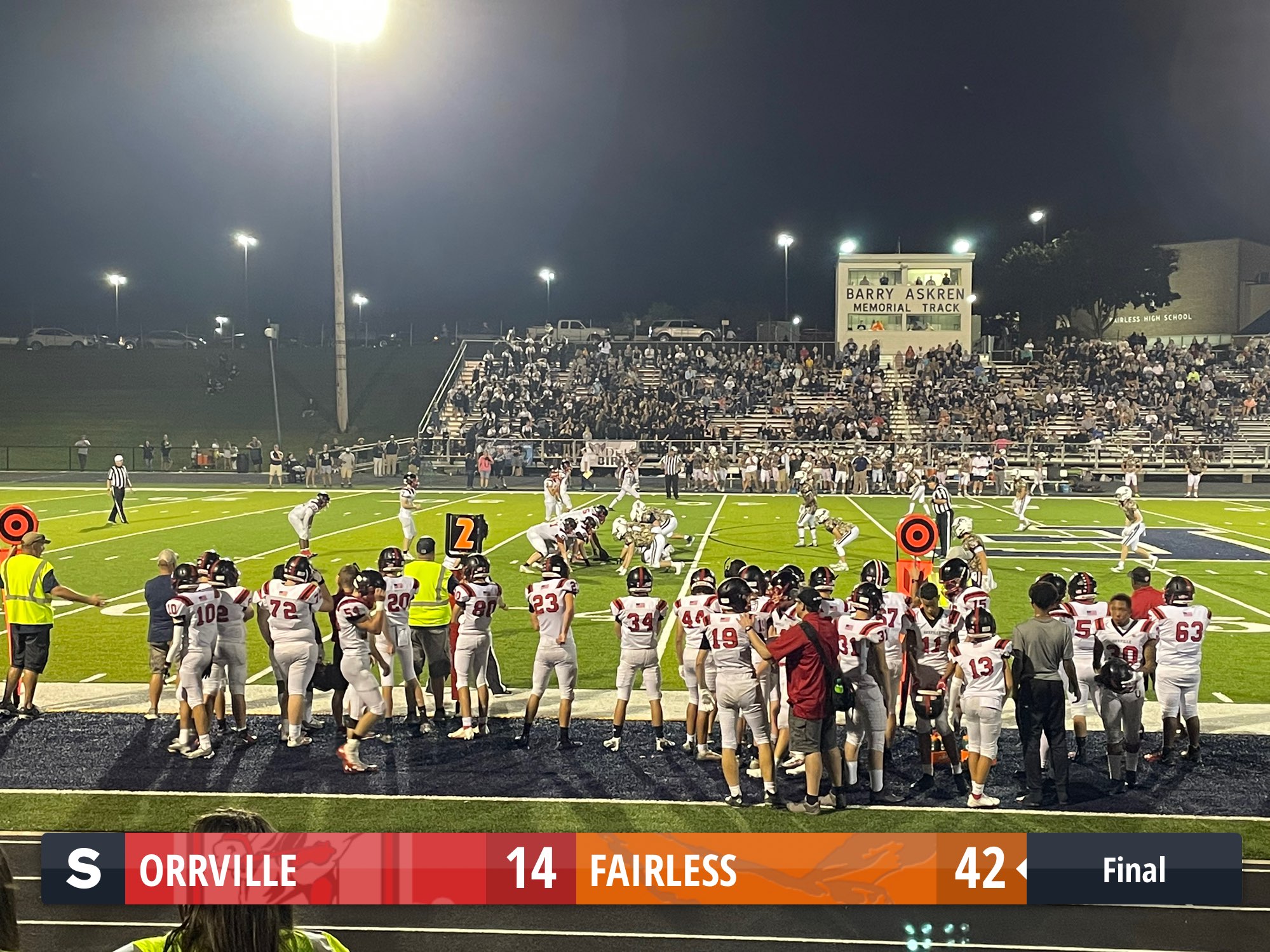 The Fairless Falcons defeat the Orrville Red Riders 42 to 14 - ScoreStream