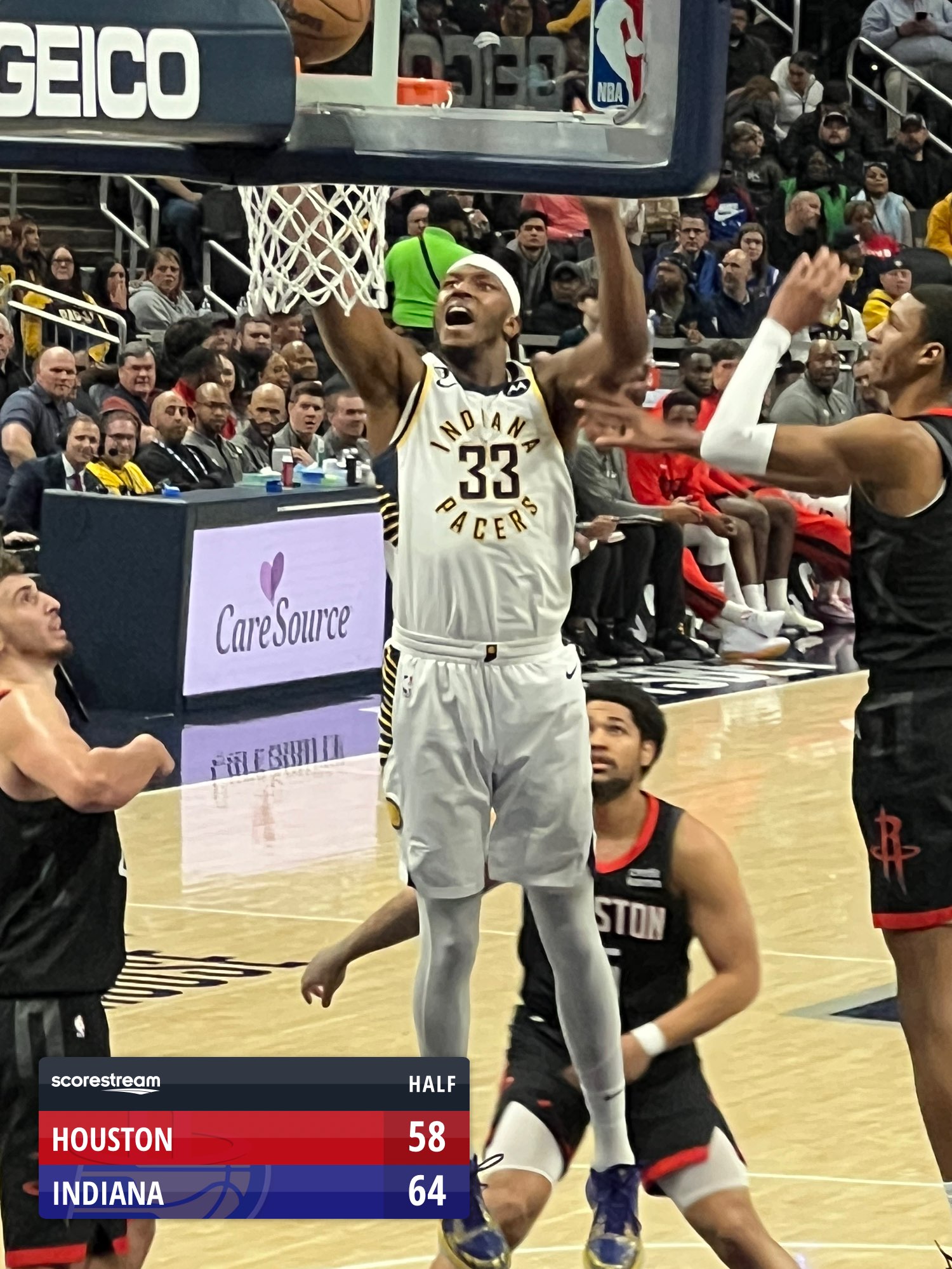 The Indiana Pacers defeat the Houston Rockets 134 to 125 ScoreStream