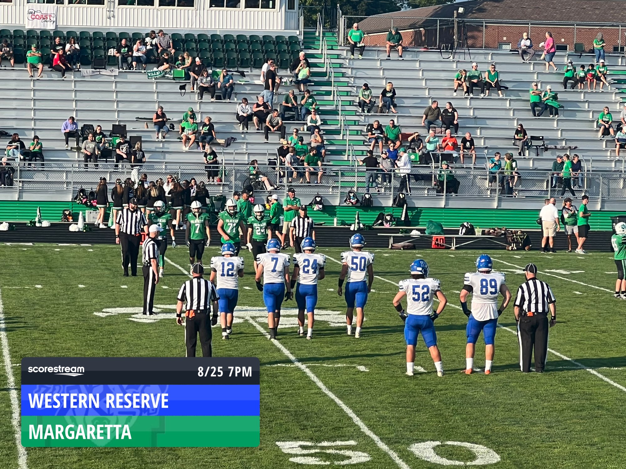 The Western Reserve Roughriders defeat the Margaretta Polar Bears 44 to