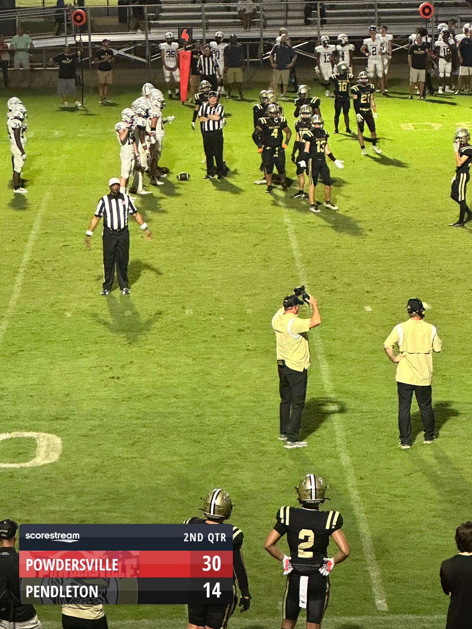 The Powdersville Patriots defeat the Pendleton Bulldogs 56 to 40