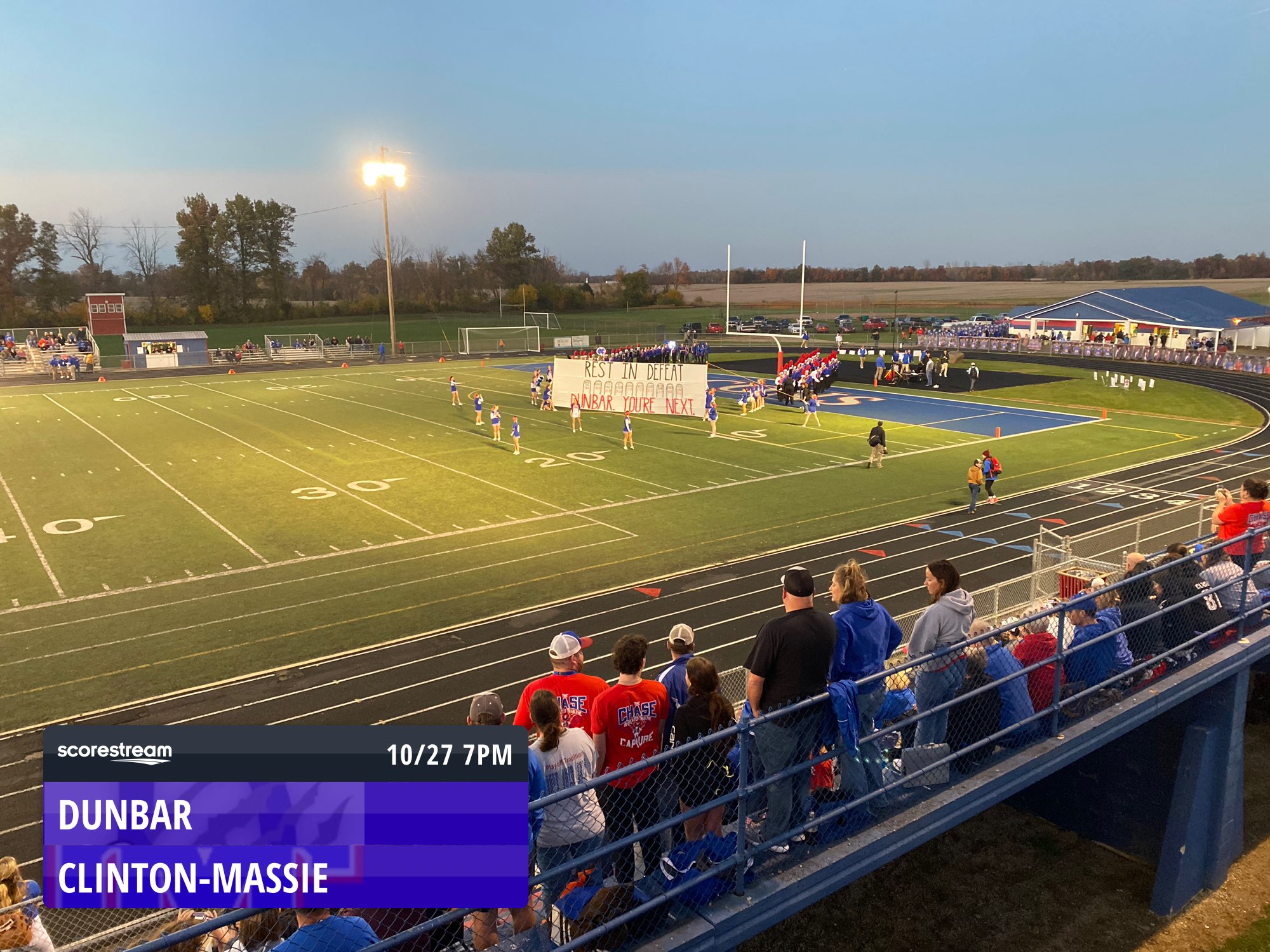 The ClintonMassie Falcons defeat the Dunbar Wolverines 50 to 12