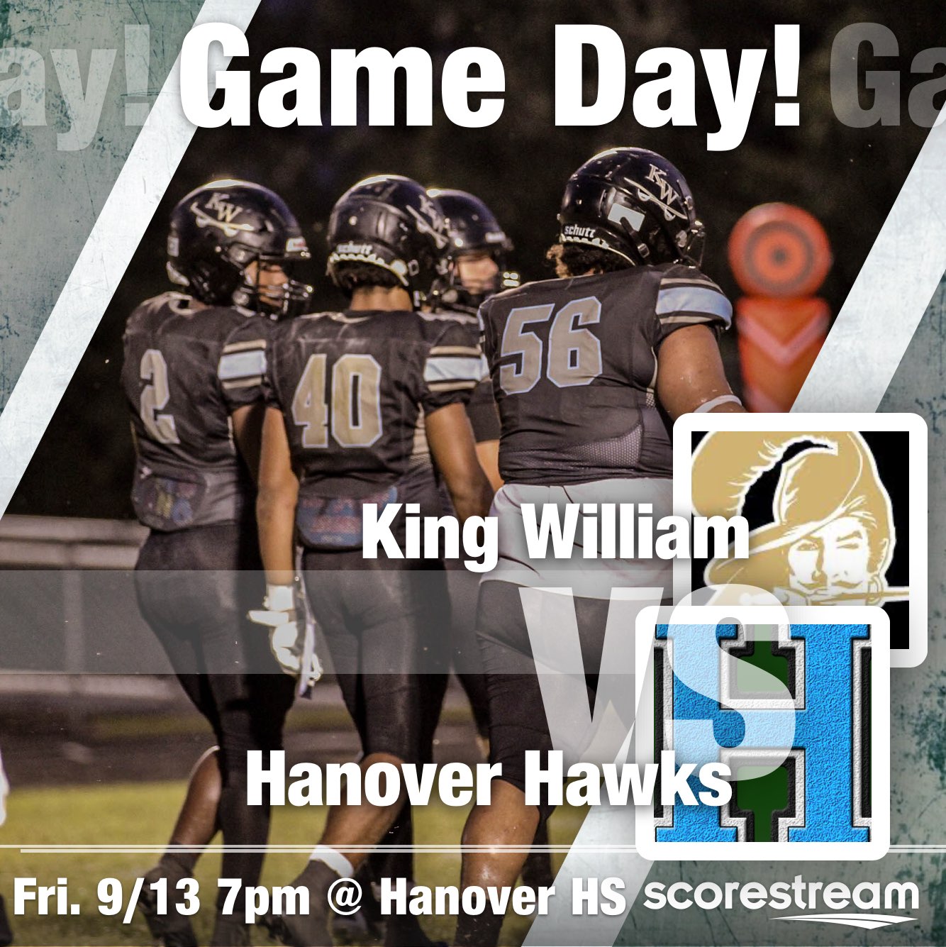 The Hanover Hawks defeat the King William Cavaliers 49 to 14 ScoreStream