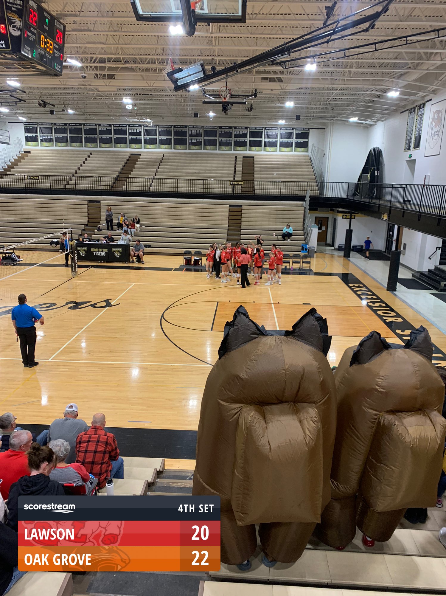 The Oak Grove Panthers defeat the Lawson Cardinals 3 sets to 1 ...