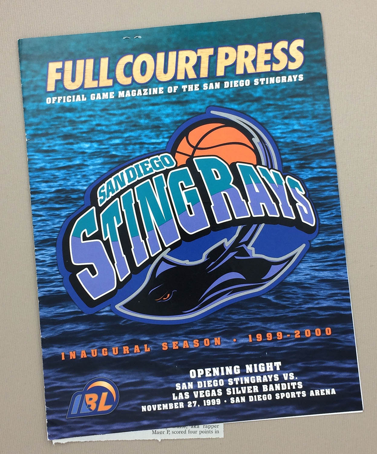 san diego stingrays inaugural program sportshistorycollectibles com san diego sport flyers