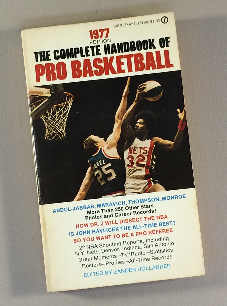 Zander Hollander 1977 The Complete Handbook of Pro Basketball