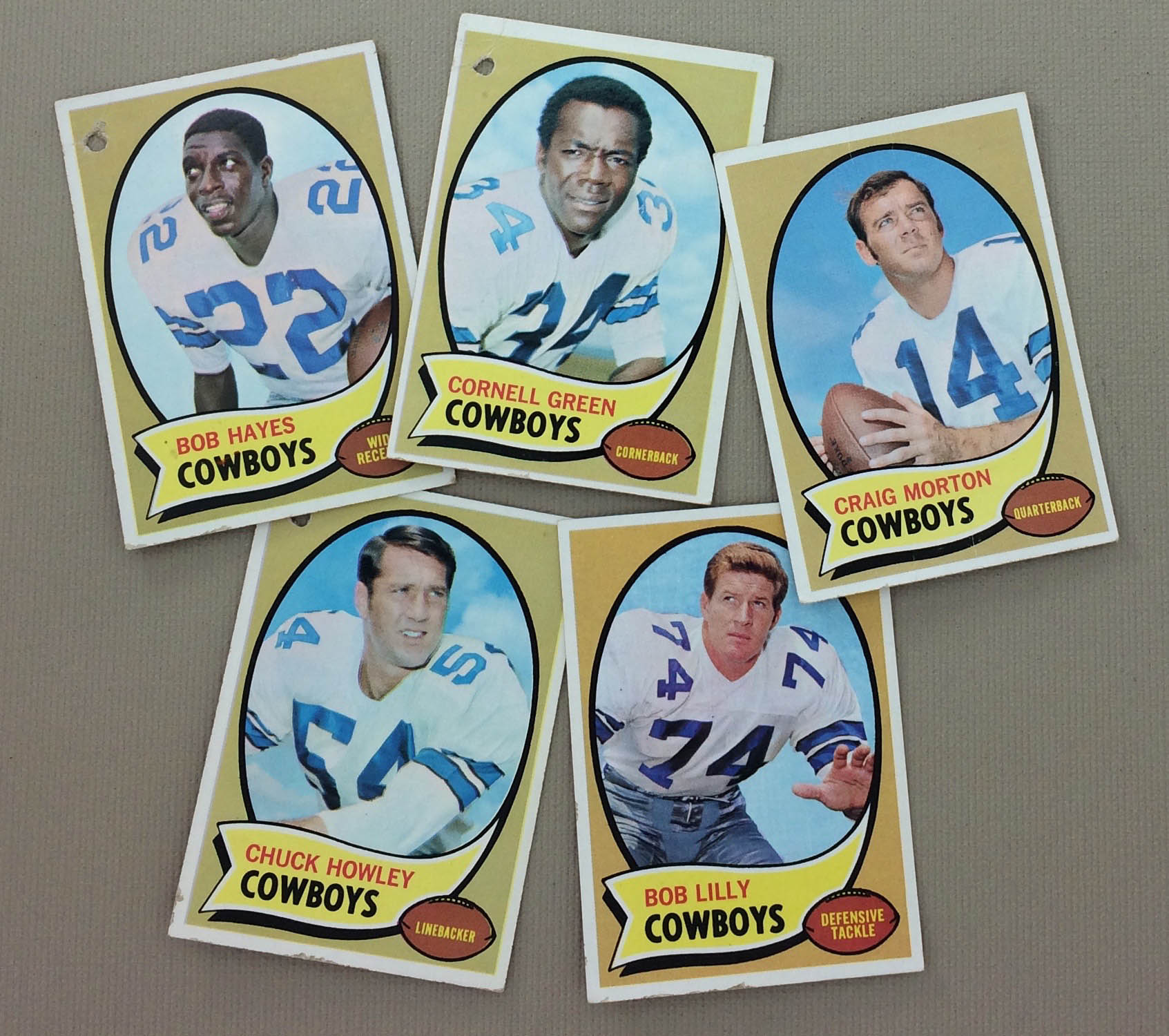 Dallas Cowboys1970 cards
