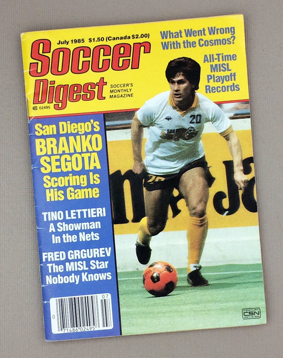 July, 1985 Soccer Digest Magazine