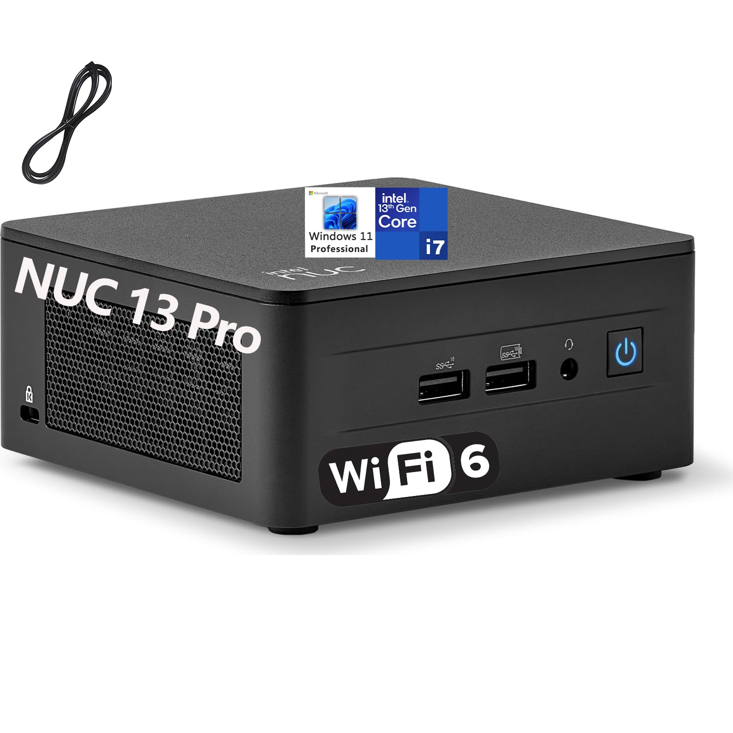 Intel - Brandclub - Intel NUC 9 NUC9i7QNX Mini Desktop Black i7