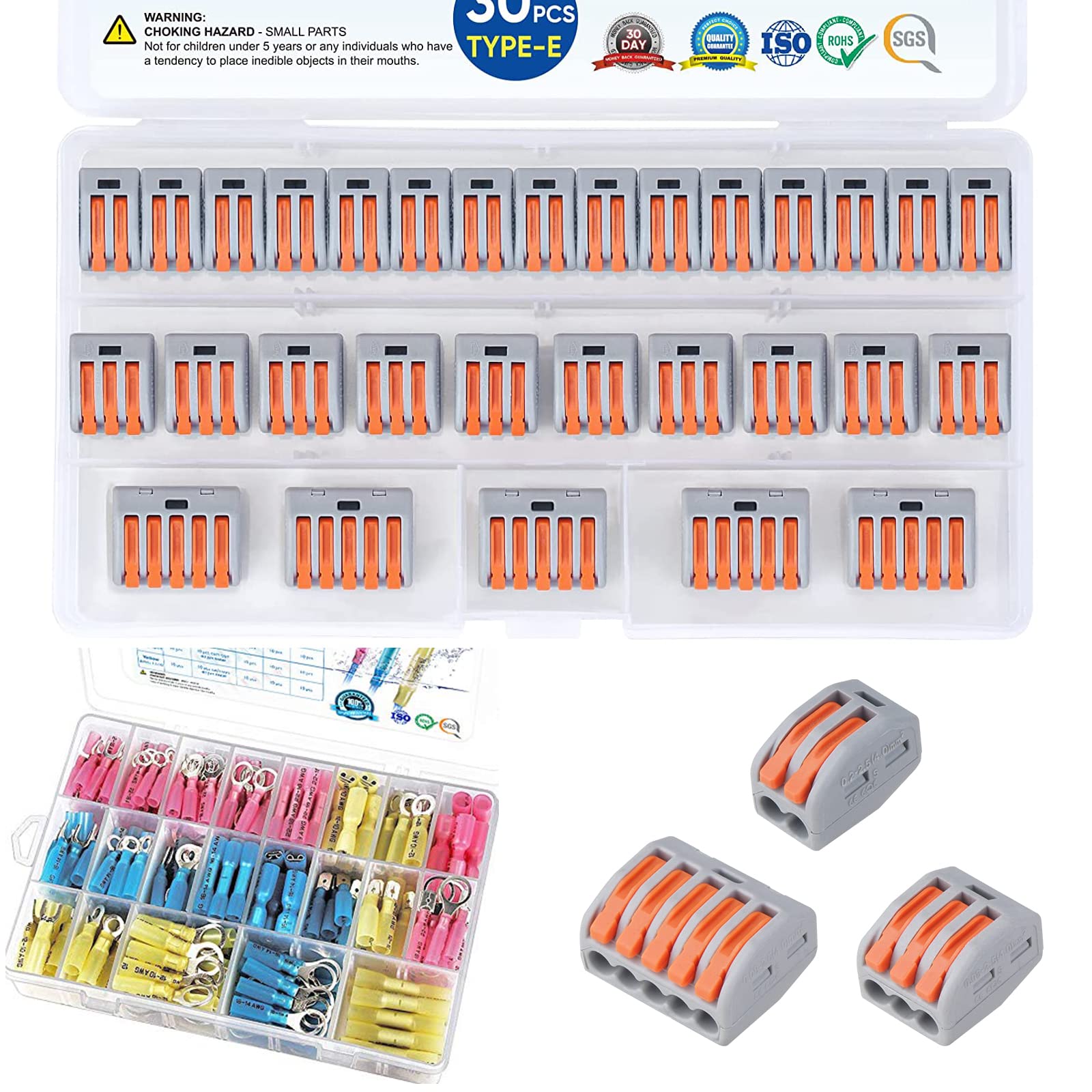 540 PCS Heat Shrink Wire Connectors Kit, Electrical Terminals Kit - View #8