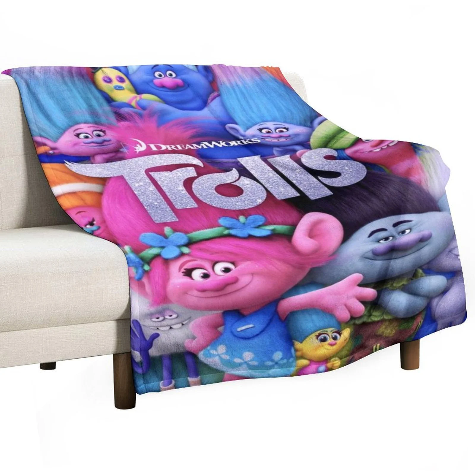 Trolls - Brandclub - Trolls Blanket, Kids Bedding, Super Soft