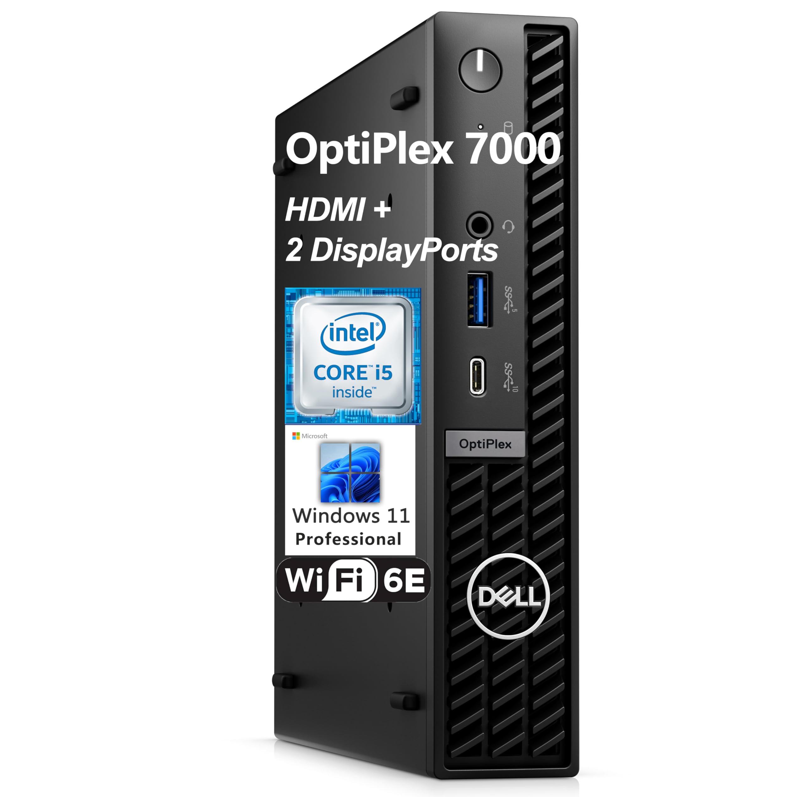 Dell OptiPlex Micro Desktop PC – Core I5, 16GB RAM, 1TB SSD, Windows 11 Installed
