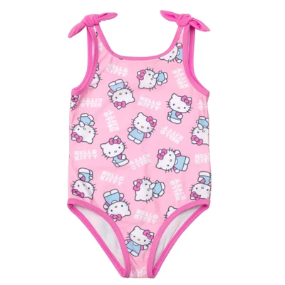 Hello Kitty - - Hello Kitty Anime Girls Bathing Suit Kawaii Swimwear Stretchy Swimsuit For Beach Pool