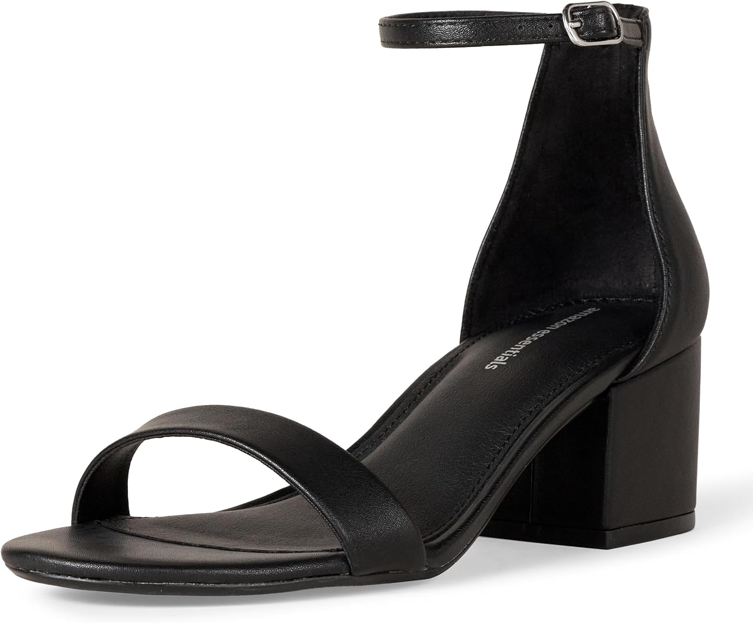 Sandales Mules à Petit Talon - Femme - Dessus Tissé, Bout Carré - Semelle Intérieure Rembourrée - Amazon Essentials