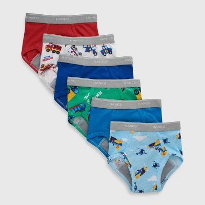 Hanes Big Boys Classic Slip – 6er Pack, Weiß, Large | 100% Baumwolle, Vorgewaschen