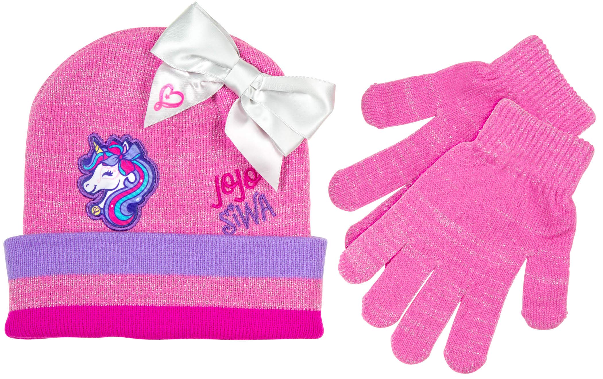 Kids Winter Scarf & Gloves Set - Warm Knitted Set For Boys & Girls 3-11 Years