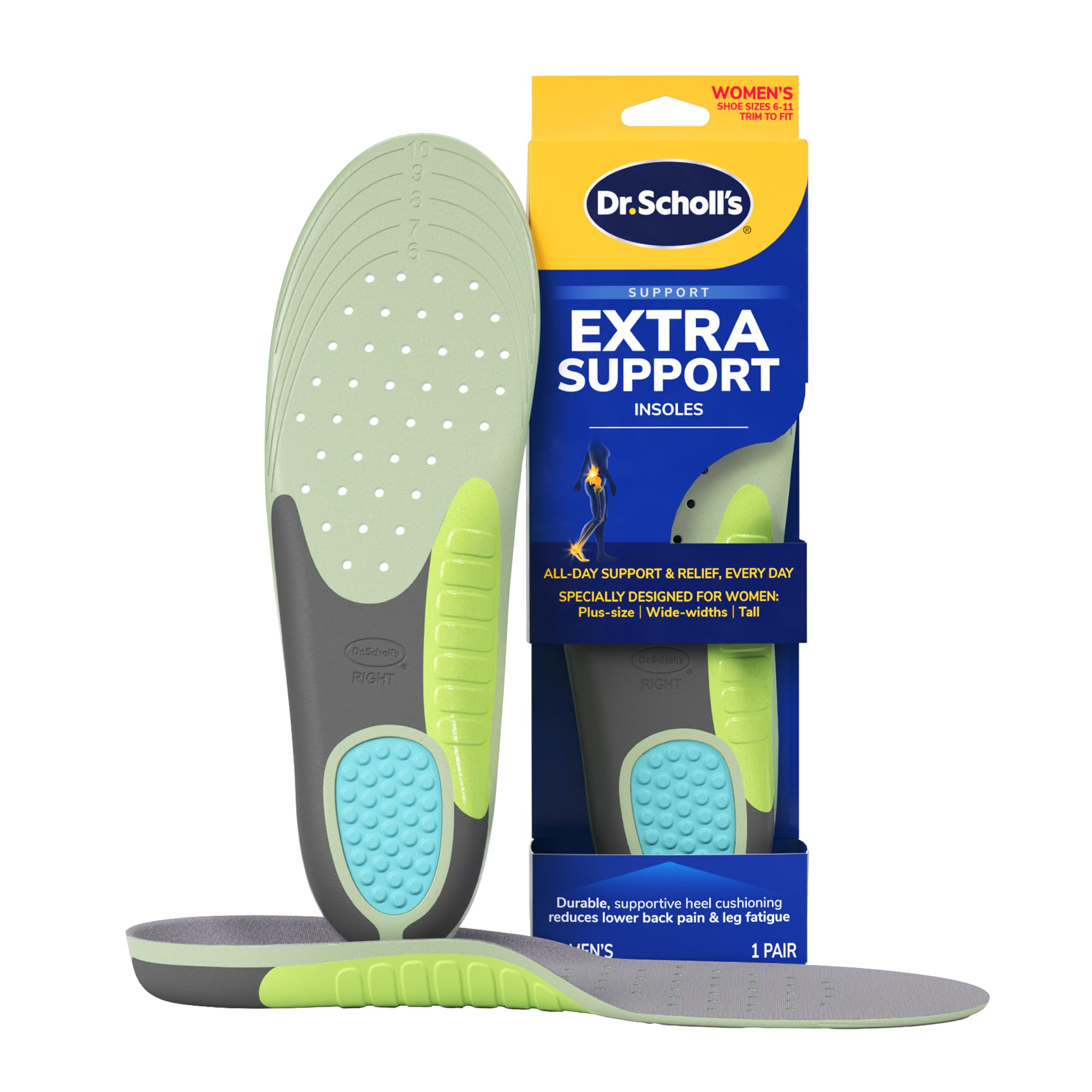 Insoles Men Scholl's Custom Fit Orthotic Inserts 3/4 Length - Main Image