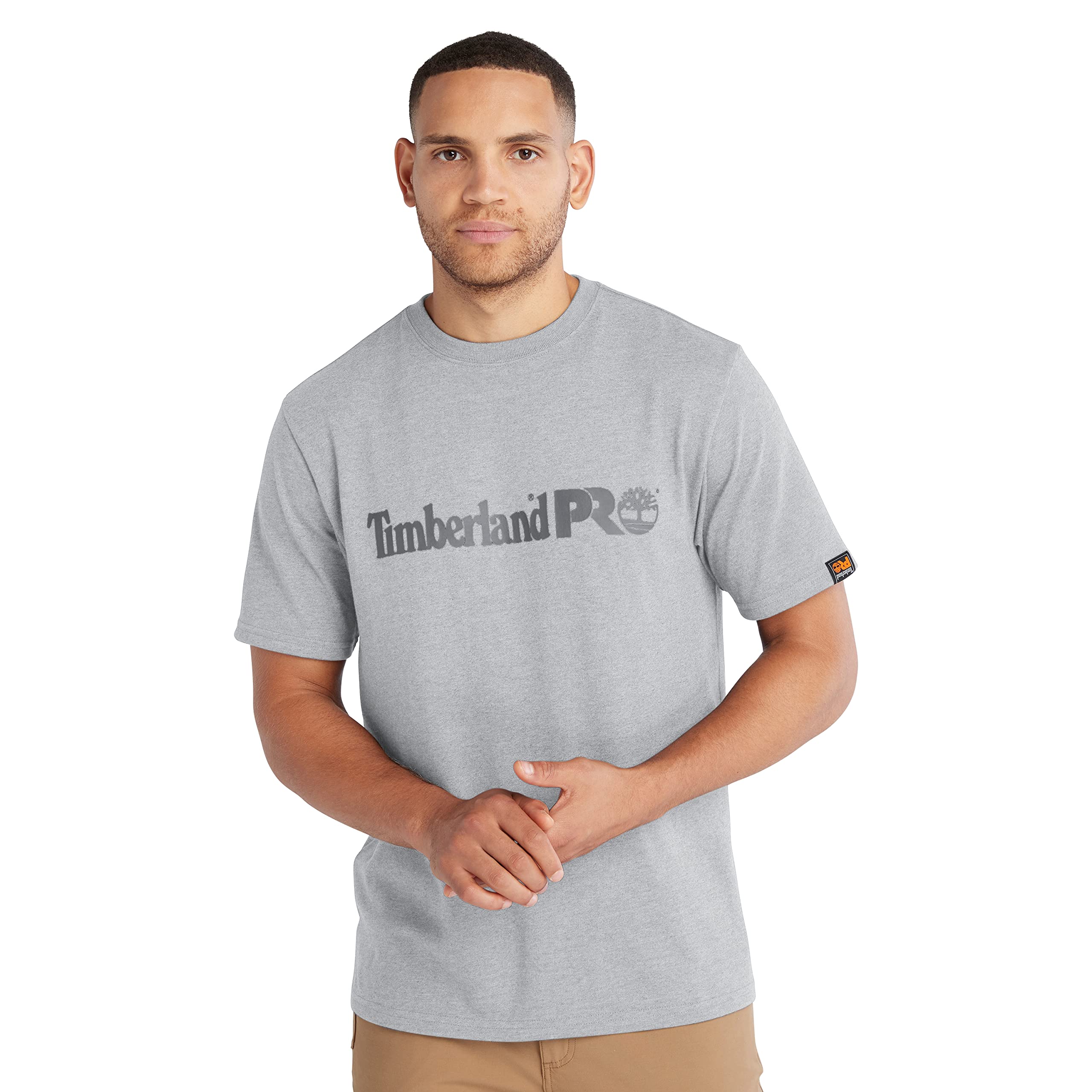 ■Timberland■ Public AF Neutral Logo Short Sleeve T-Shirt G Small Logo Print Short Sleeve T-Shirt