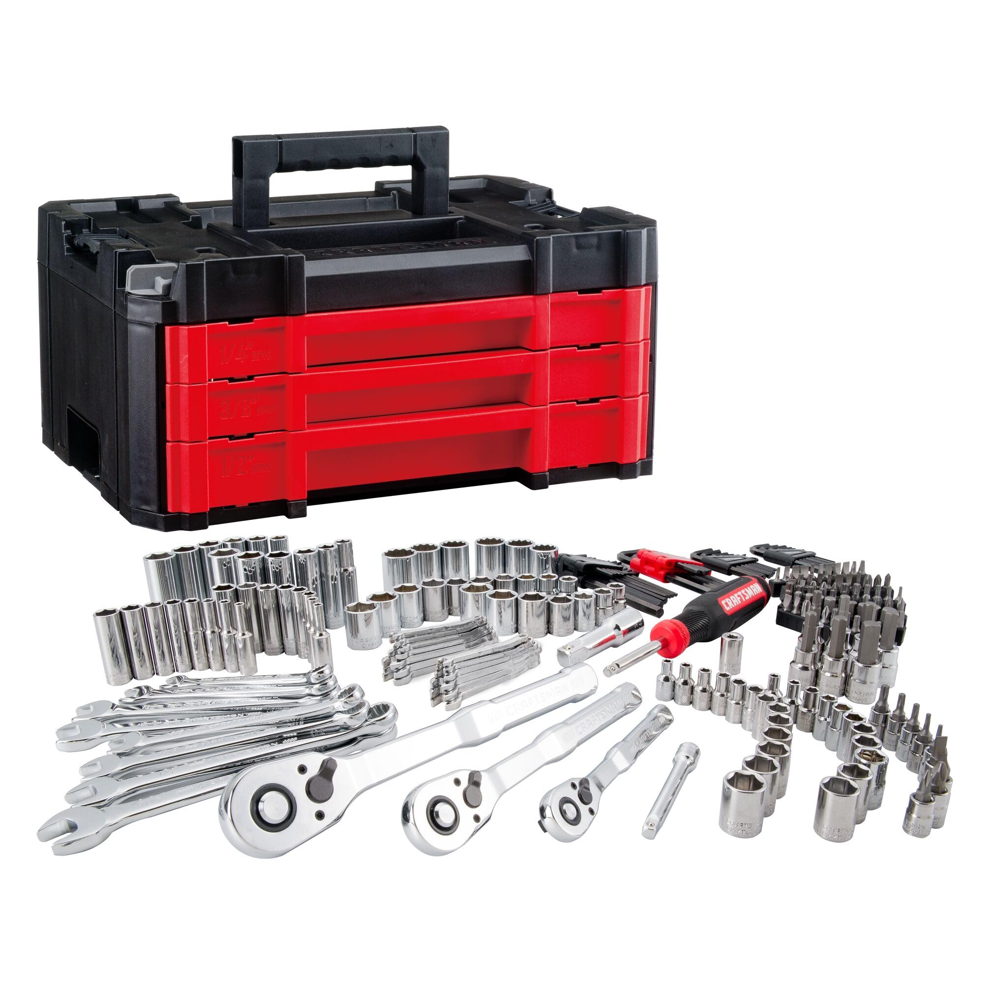 Craftsman - Brandclub - CRAFTSMAN Mechanics Tool Kit, 1/4