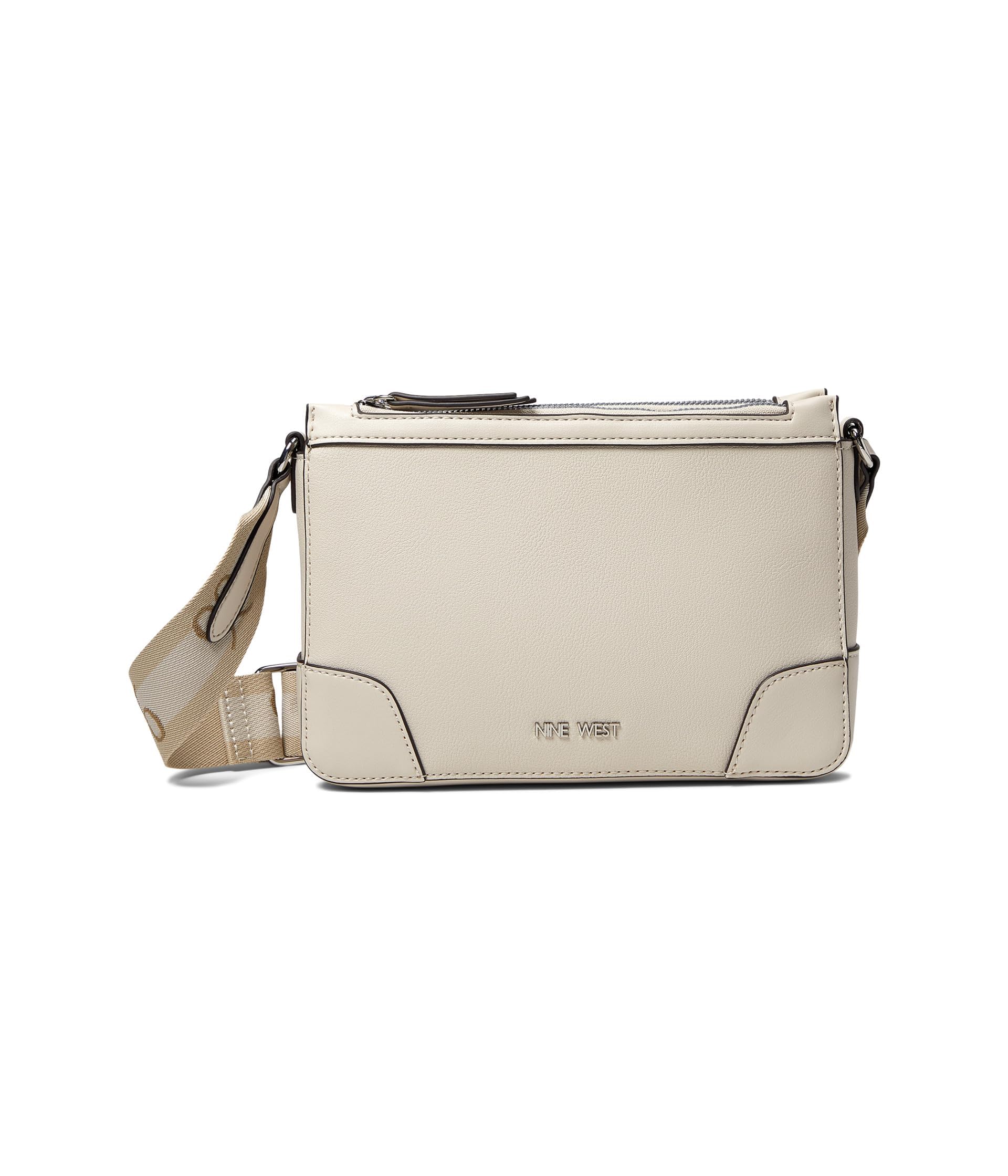 Brandclub - Nine West Ellis Double Zip Crossbody, Milk