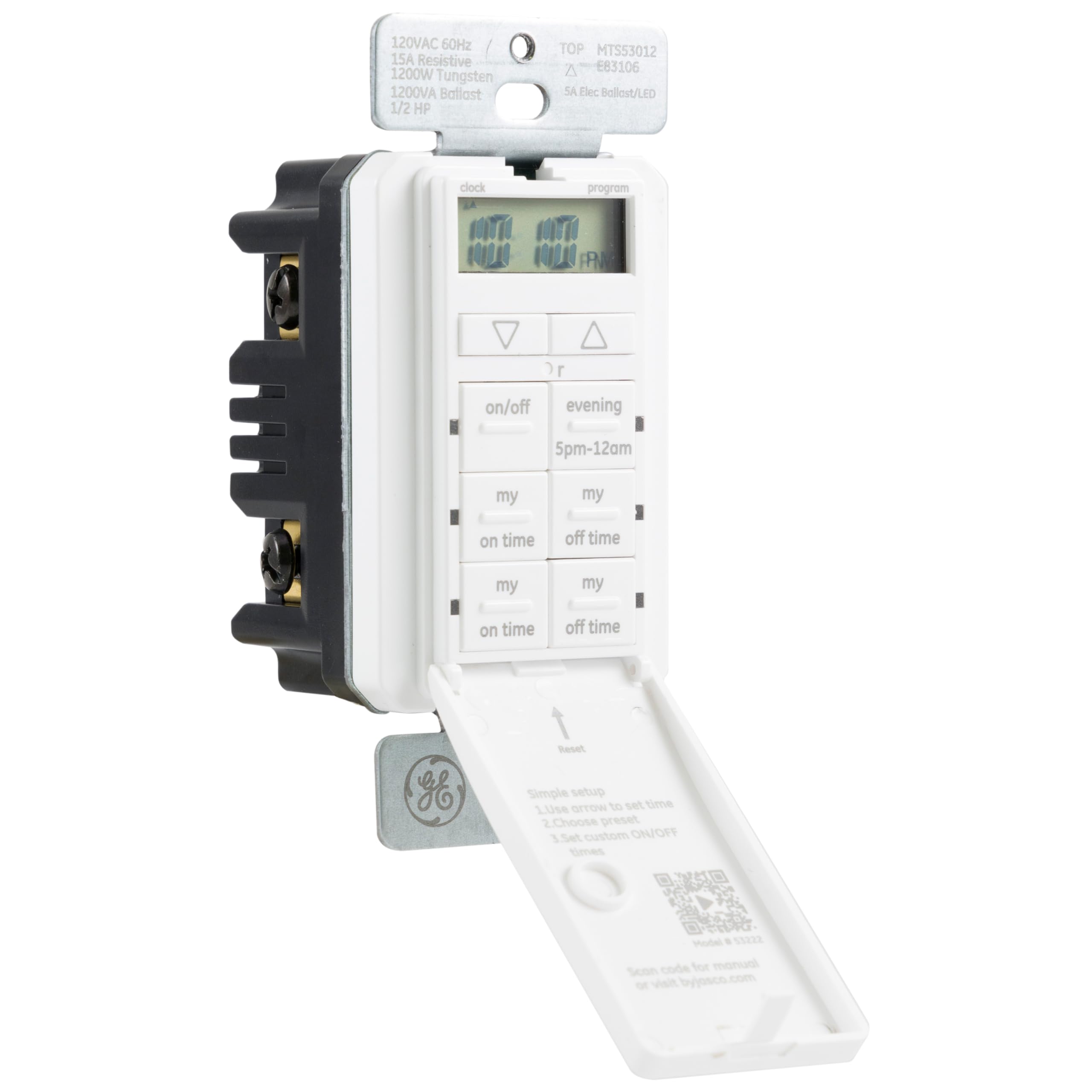 GE - Brandclub - General Electric In-Wall Digital Timer, Indoor