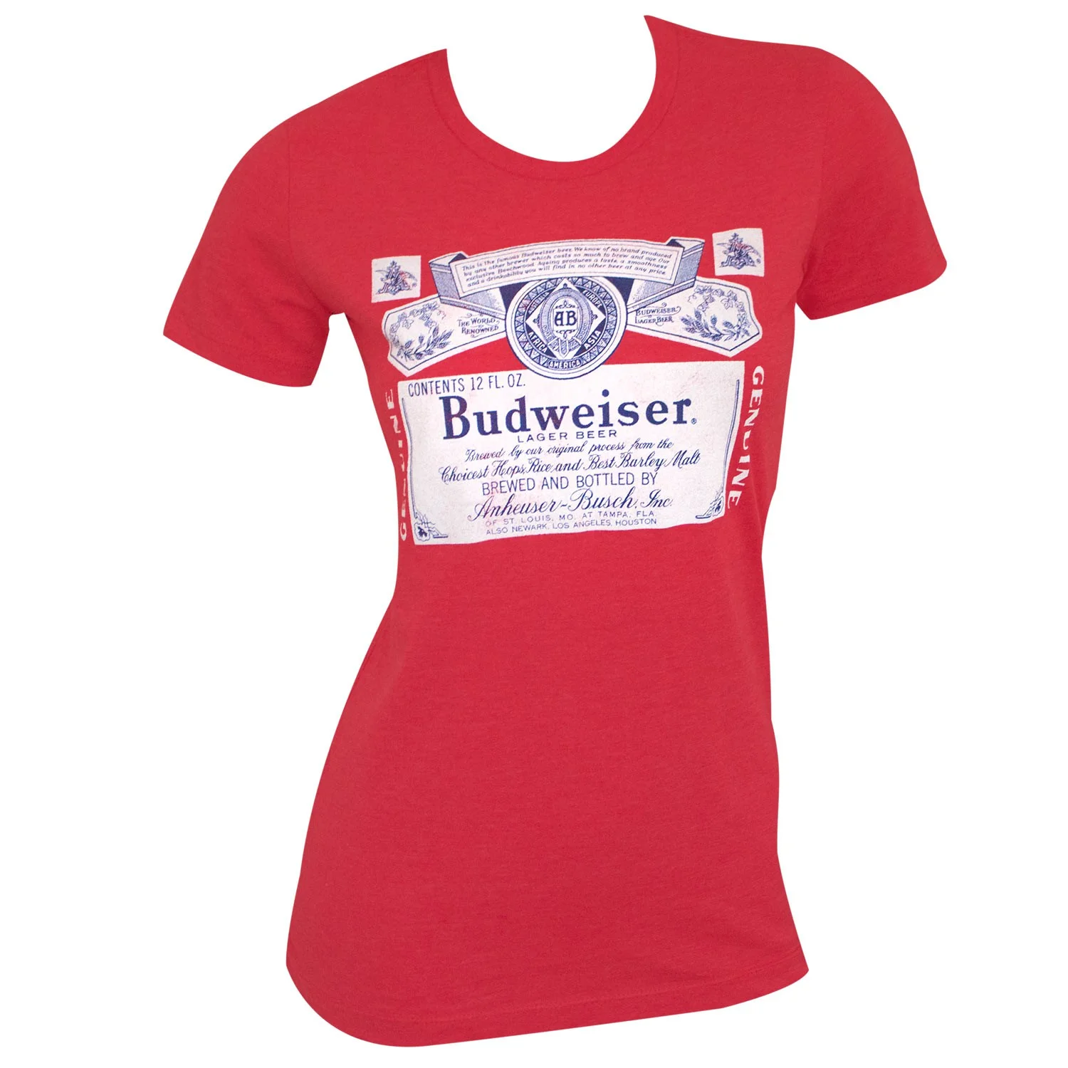 Budweiser Beer Tシャツ Budweiser King of Beers Vintage Label T-Shirt (as1, Alpha, m