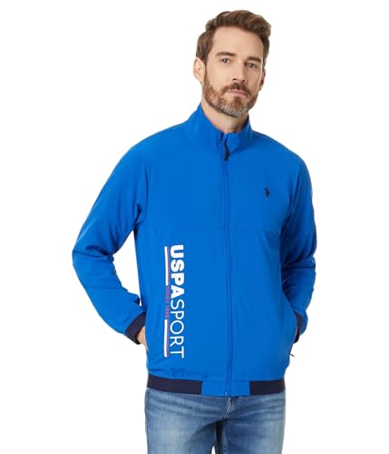 USPA ネイビー ジップアップジャケット2L U.S. POLO ASSN. ナイロンジャケット ASSN./ユーエスポロアッ