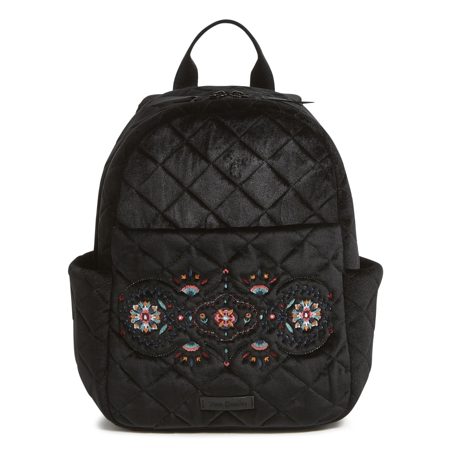 Vera Bradley Black Quilted Backpack with Floral Embroidery Vera Bradley Baroque Floral Campus Backpack | Mercari main image 4