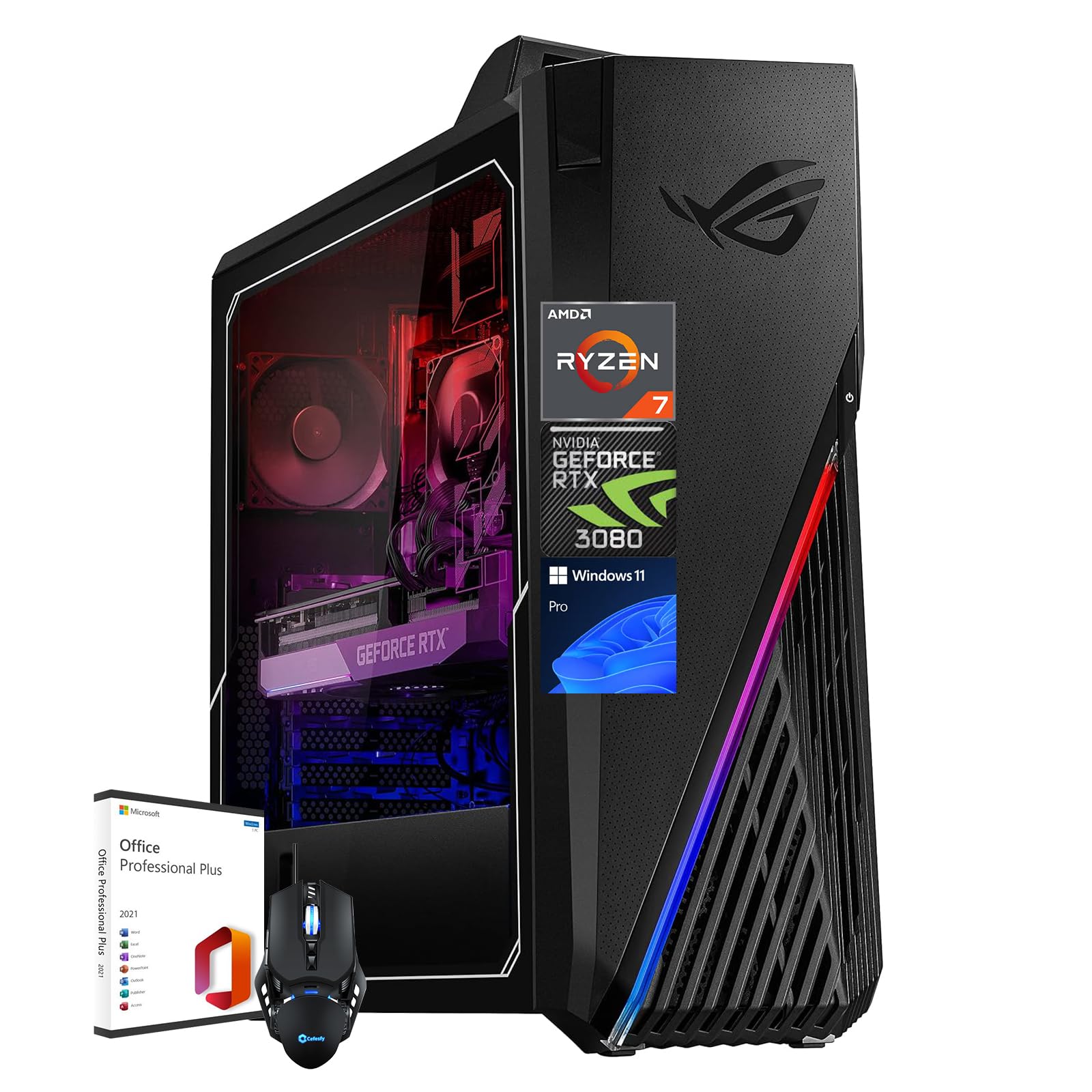 thumbnail image 2 of ASUS - ExpertCenter Desktop - Intel Celeron N4120 With 12GB RAM - 64GB EMMC 512GB SSD - Windows 11 Pro - Black 2 of 9
