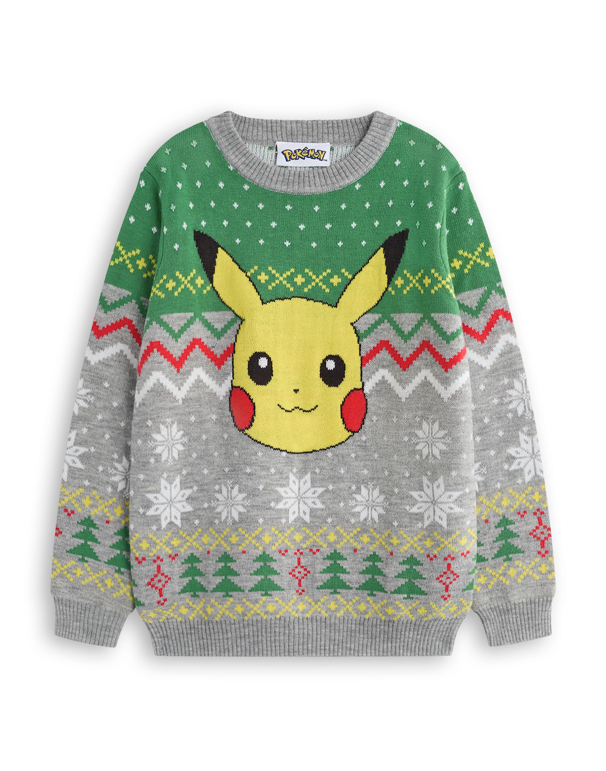 Christmas Sweater Youth Pokemon Eevee Christmas Jumper White