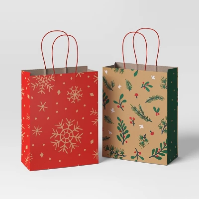 WonderShop - Brandclub - 20ct Christmas Bow Bag Red/White