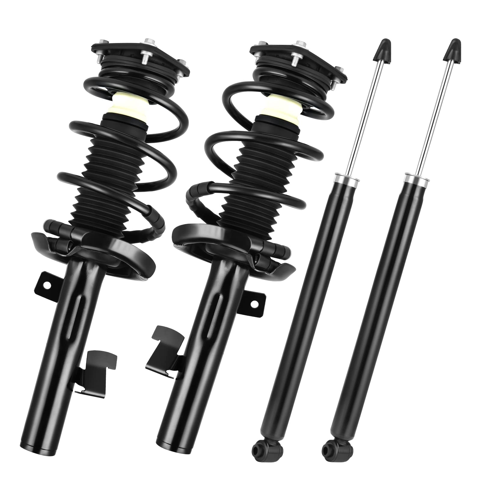 Set of 4 Front Quick Complete Strut-Coil Spring-Rear Shock For 1995-2000 Dodge Grand Caravan - LLC