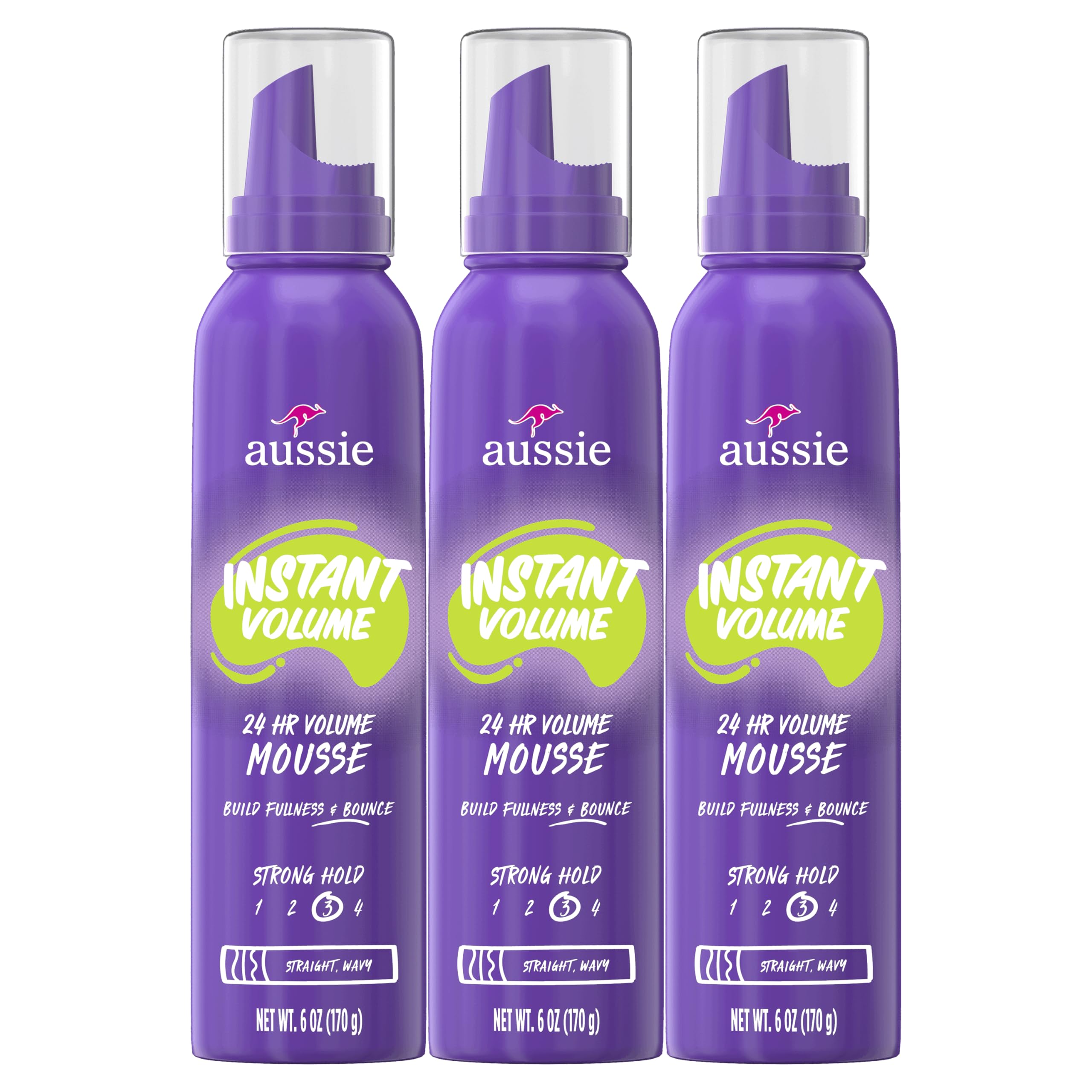 Aussie Miracle Curls Mousse – 170 G, Mit Jojoba-Kokosöl Für Lockige Haare, Maximaler Halt