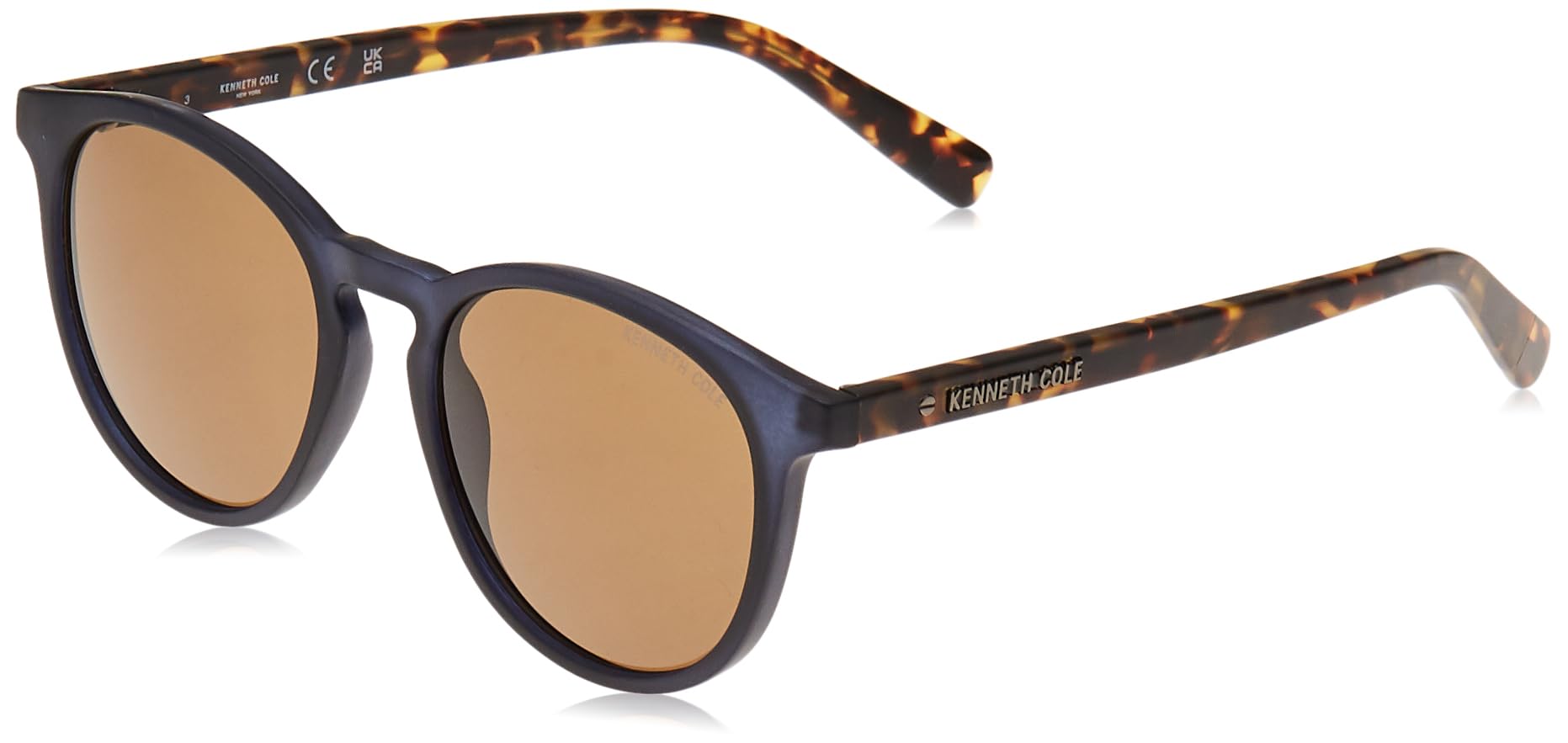 Kenneth Cole New York Men's Rectangular Sunglasses - Grey Frame With Gradient Green Lenses, 66mm
