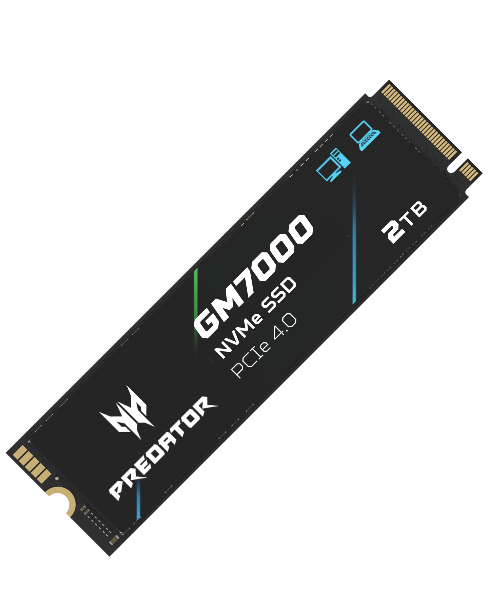 Acer - Brandclub - Predator M.2 SSD 512GB GM7000 with DRAM Cache 